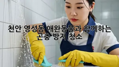 천안 영성동 애완동물과 함께하는 곤충 방지 청소